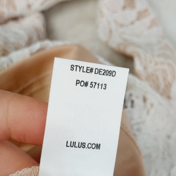 Lulus All of My Heart White Lace Skater Dress P6341 - Picture 8 of 9